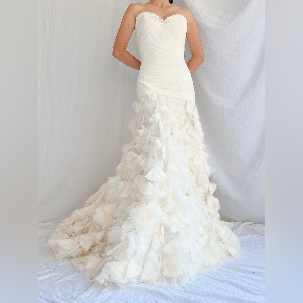 Silk Tulle and Organza Petal Gown - 6 - Vintage